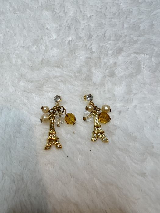 Piękne pozłacane kolczyki