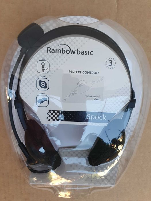 Auscultadores  c/ fios, Rainbow basic, novos + Oferta