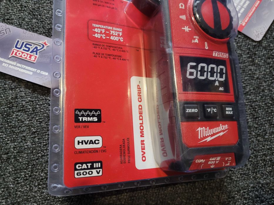 Кліщі-мультиметр AC/DC 600A 600V, -40°С-400°С Milwaukee 2236-20