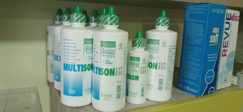 Розчин для  лінз Multison  375ml +контейнер