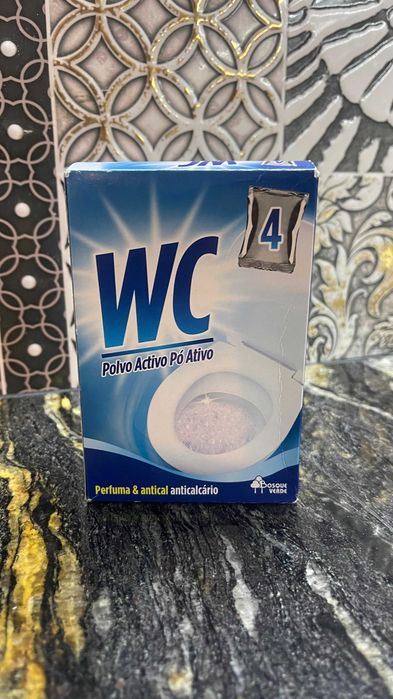 Limpiador WC Polvo Activo , Środek do WC w Aktywnym proszku . 4 saszetki 240g.  Bosque Verde