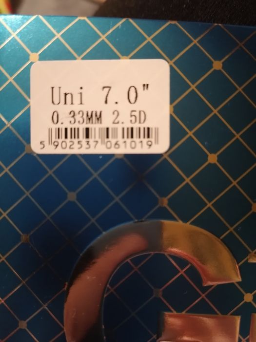 Nowe szkło hartowane 7" 9H 0,33mm