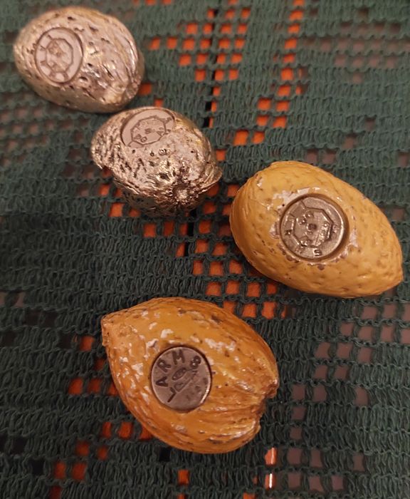 Frutos  em laminado de   prata .LARMS