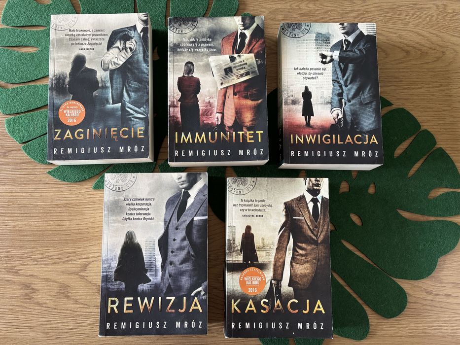 Remigiusz Mróz – Chyłka tomy 1–5 | Kasacja, Zaginięcie, Rewizja, Immunitet, Inwigilacja