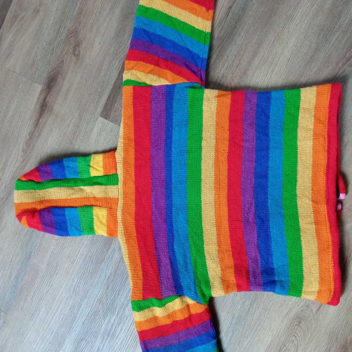 Damska Bluza Wełniana Z Kapturem LGBT Tęczowa / Kolorowa rozmiar M