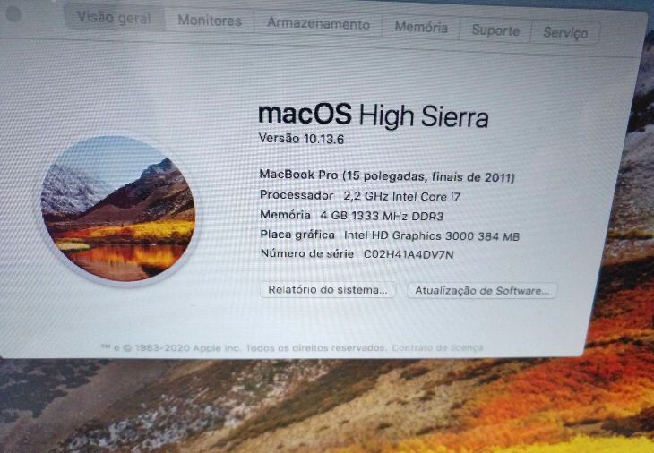 Macbook Pro 15 finais 2011