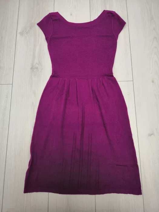 Sukienka dzianinowa fuksja rozm. S/M