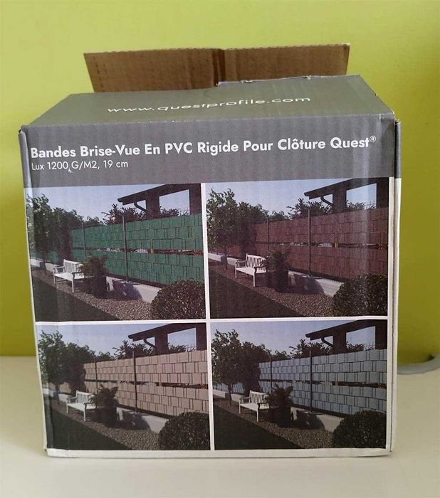 Taśma Ogrodzeniowa PCV quest  19cm Antracyt RAL7016 26 m