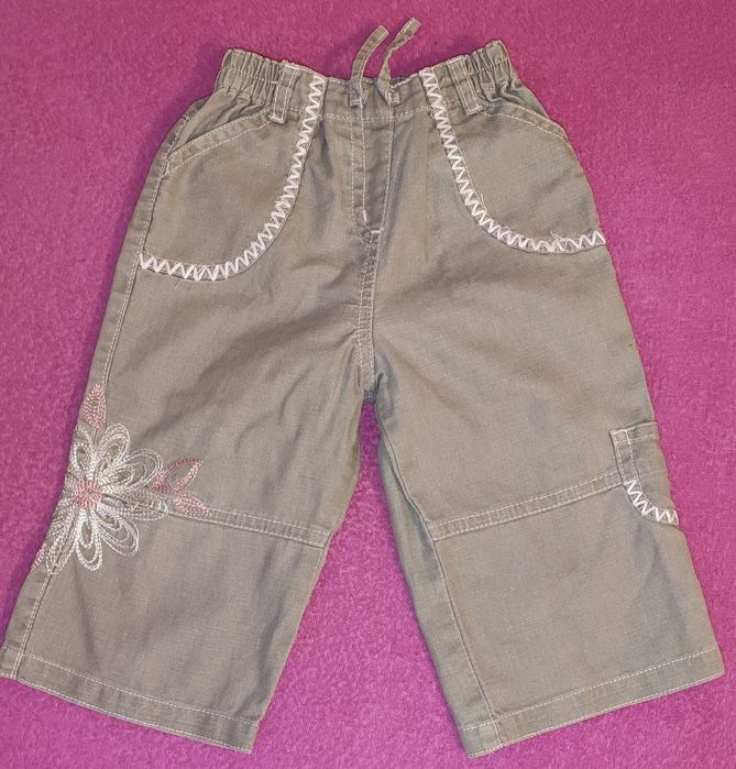 Lniane spodnie dla dziewczynki