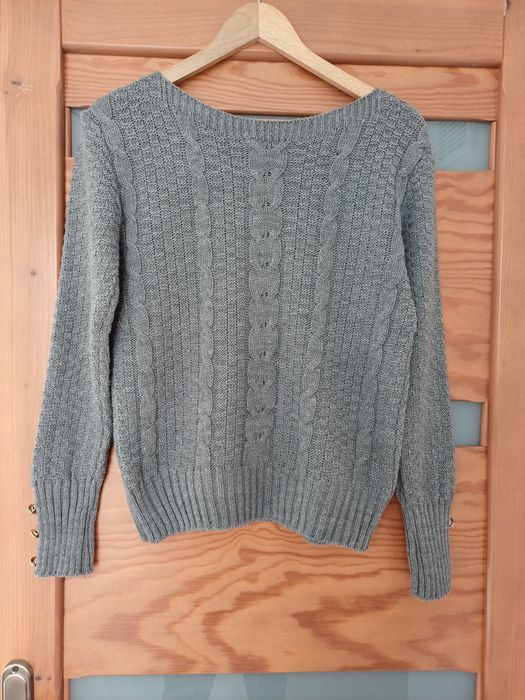 Ciemnoszary sweter rozm. S/M