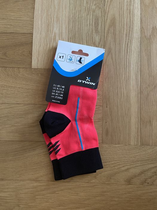 Skarpetki sportowe Btwin różowe 43/46nowe