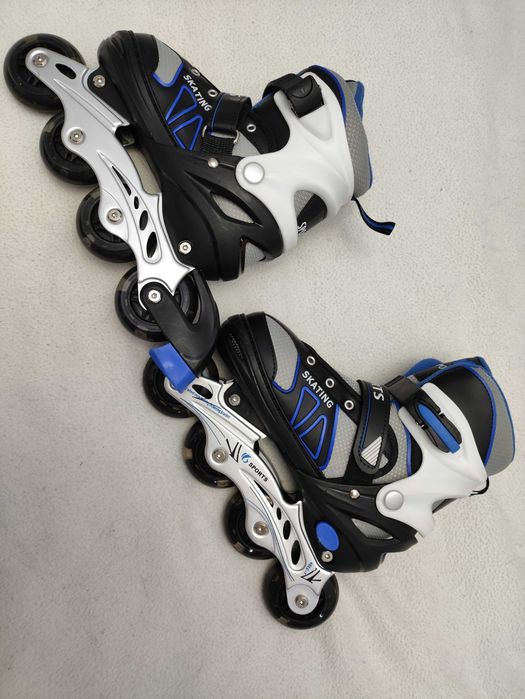 Patins em linha Sports - Patins ajustáveis com LED - Novos