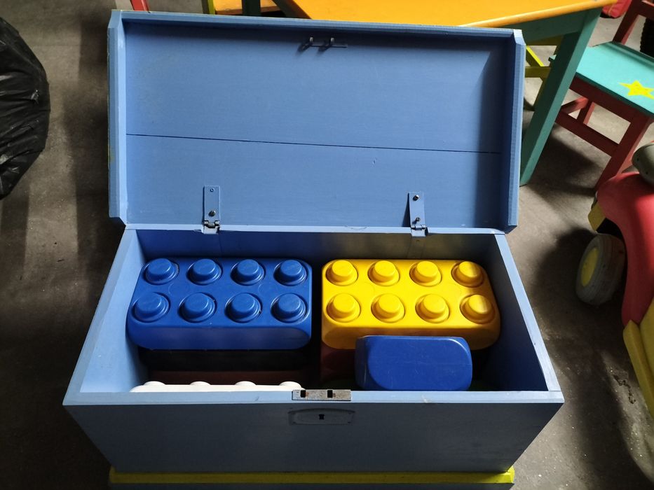Conjunto de legos enormes.