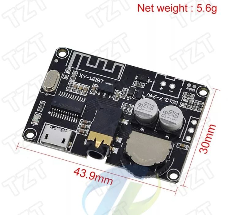 MP3 Bluetooth 5.0 приемник, декодер 3.7-24В XY-WRBT