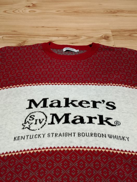 Czerwony Sweter Świąteczny Maker's Mark Kentucky Straight Bourbon