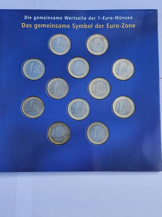 Набір монет 1 Євро 12 країн Євросоюзу