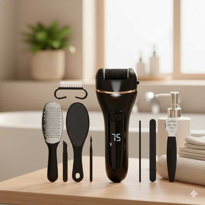 NOWY Pilnik Elektryczny Tarka Do Pięt Frezarka Do Stóp Bezprzewodowy