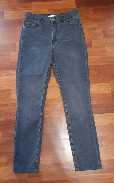 Jeansy dżinsy skiny rurki H&M bawełna wysoki stan r. 42