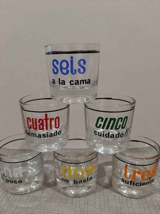 6 copos de shots