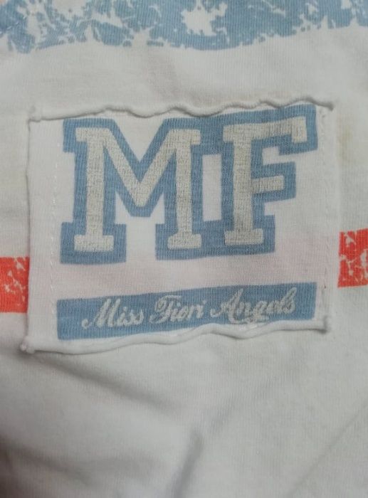 * Tshirt bawełniany *Miss Fiori Angels Biały *Wyjątkowy