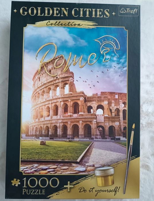 Puzzle Trefl Golden Cities 1000 szt. + farba i pędzelek