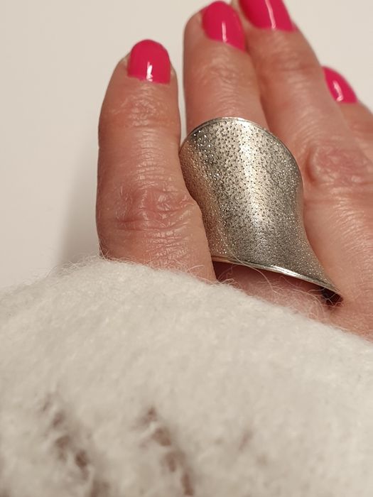 dużo pierścień srebro 925 piekny