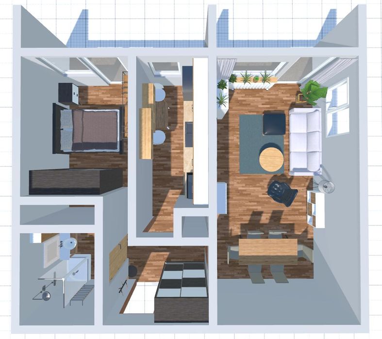 2 pokoje z widokiem, super lokalizacja - opróżnione do remontu