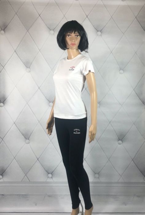 Tommy Hilfiger, legginsy wyszczuplające ciepłe wysoki stan XL