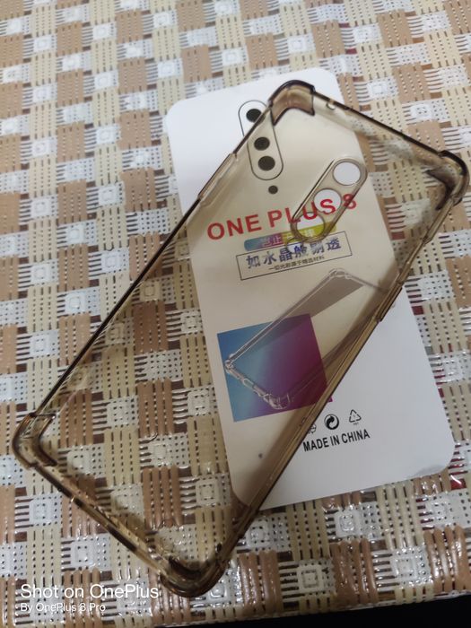 Прозрачный чехол OnePlus 8 (усиленный углами)