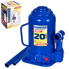 Домкрат гідравлічний  телескоп  20т Висота  217-407 мм Iron Hand