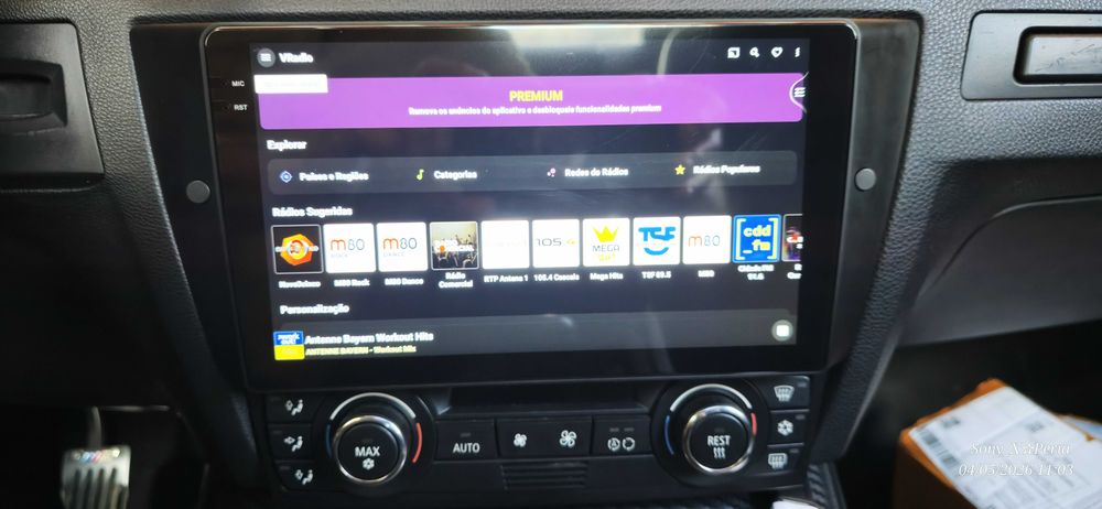 Autorrádio Android 9 Polegadas - 8Gb Memoria Ram 128Gb. Armazenamento   (Novo)