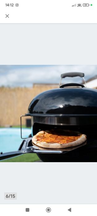 GRILL Piec Do Pizzy z KAMIENIEM i Łopata ze stali NIERDZEWNEJ Grilla