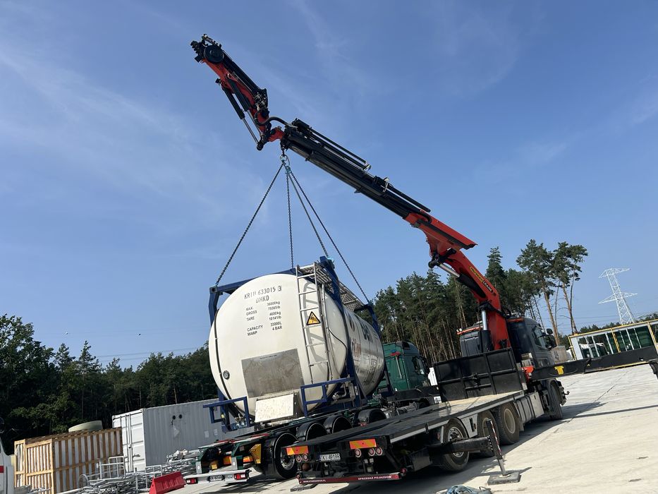 Transport HDS 21 ton podnoszenia 36 m długości