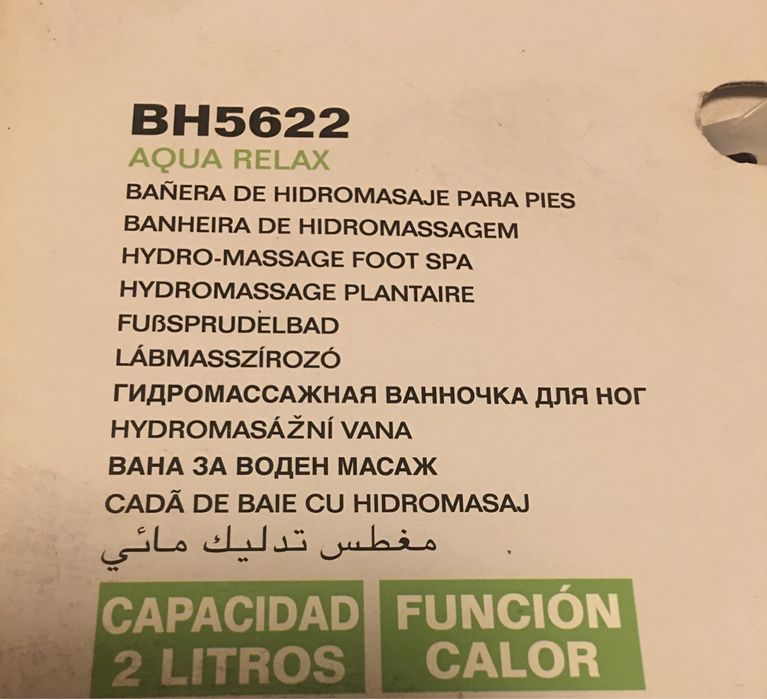 Máquina Ufesa nova massagem pés