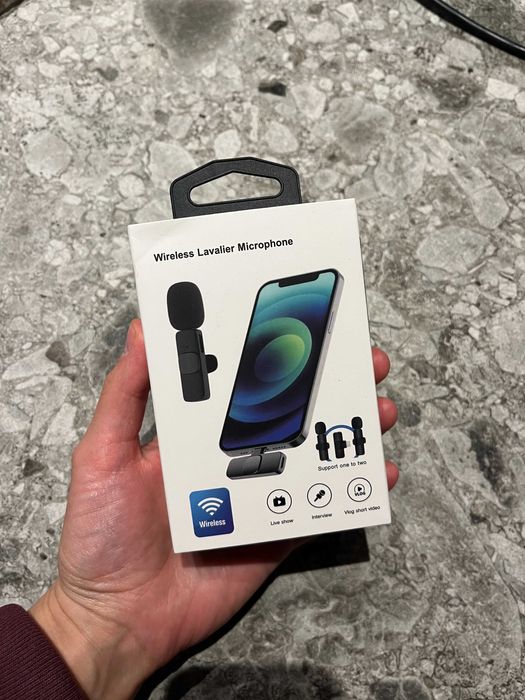 Bezprzewodowy mikrofon USB Typ C dla iPhone 15/16/17 2szt.