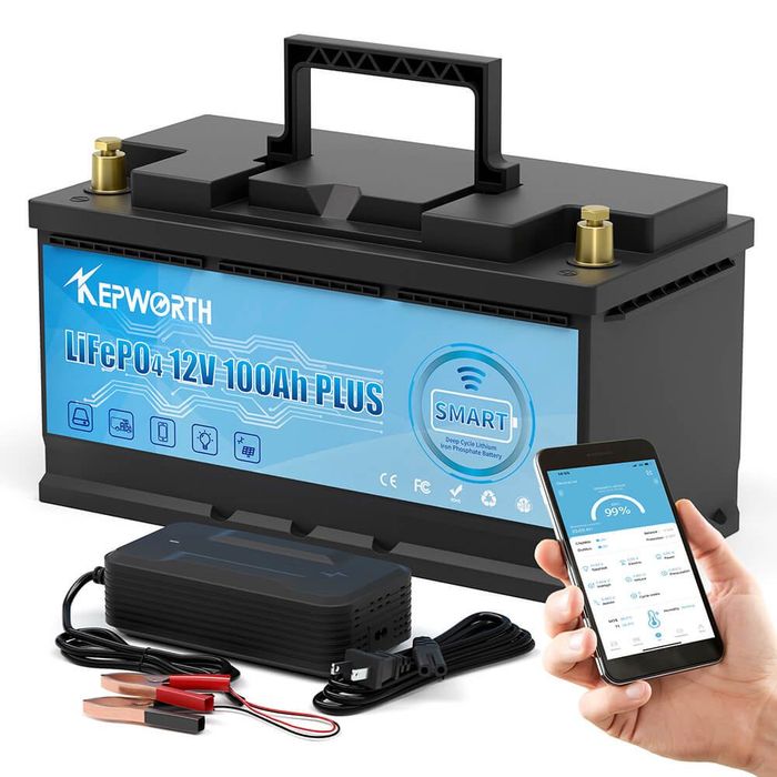 Акумулятор Kepworth LiFePO4 12V/100AH (1280W*h) Bluetooth