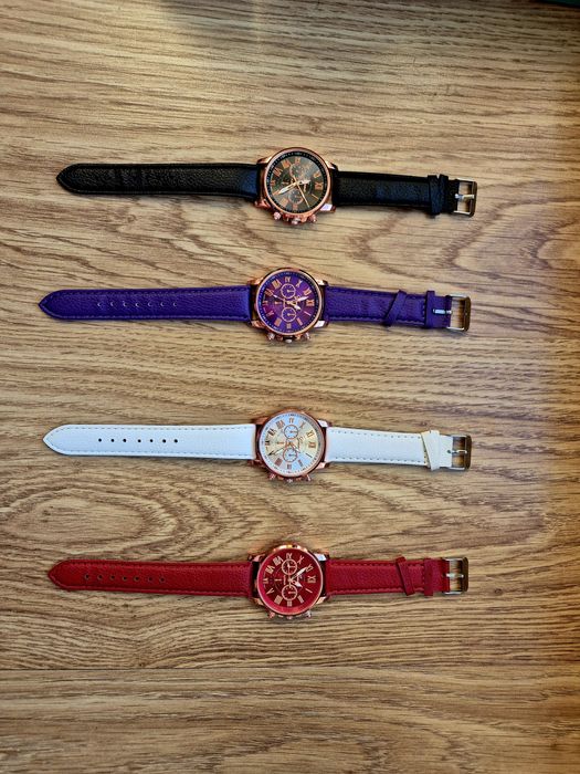 Zegarek damski Geneva elegancki na pasku różne kolory