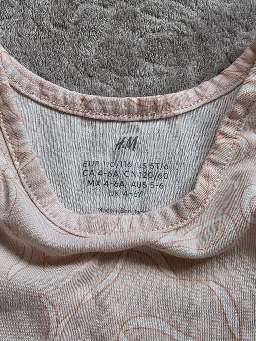 Sukienka letnia H&M (w kokardki) 110/116