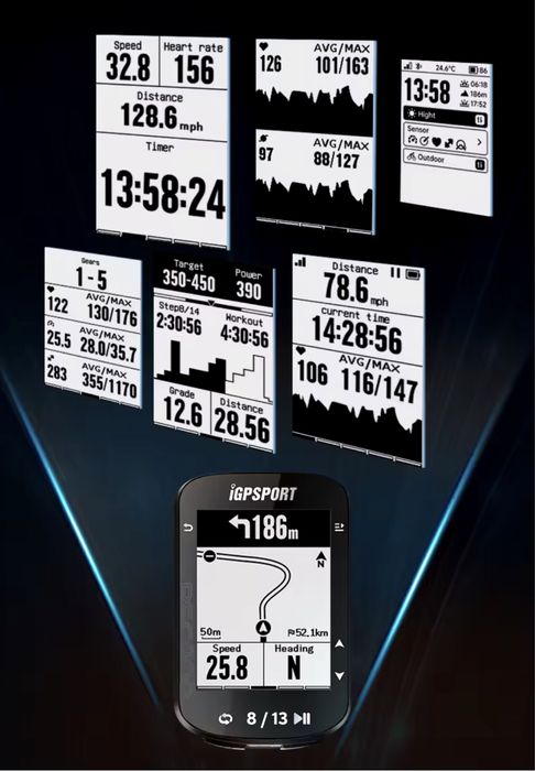 Акция набор IGPSPORT BSC200 велокомпьютер крепление чехол пленка шнур