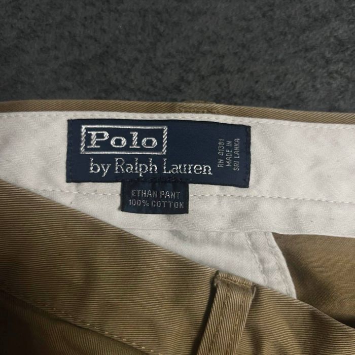 (W38 L34)(XL) Polo Ralph Lauren мужские брюки-чинос прямого кроя классического бежевые