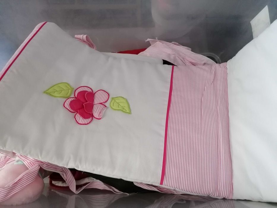 Resguardo Para cama de bebé, colcha, almofada
