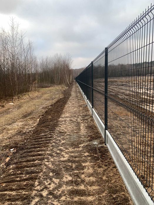 Najtaniej Ogrodzenie Panelowe ZESTAWY panel 3D słupek obejmy KOMPLET