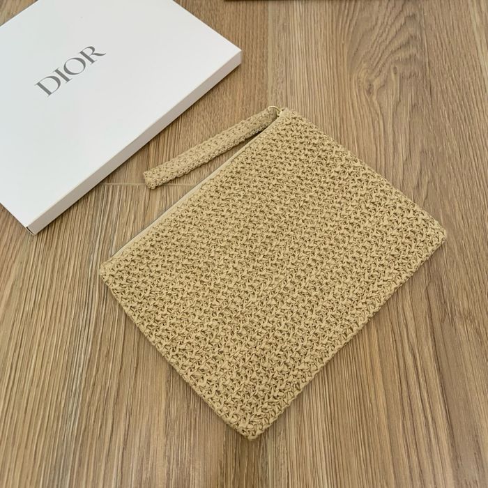 Плетена косметичка Dior Raffia