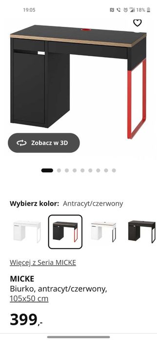 Biurko i krzesło