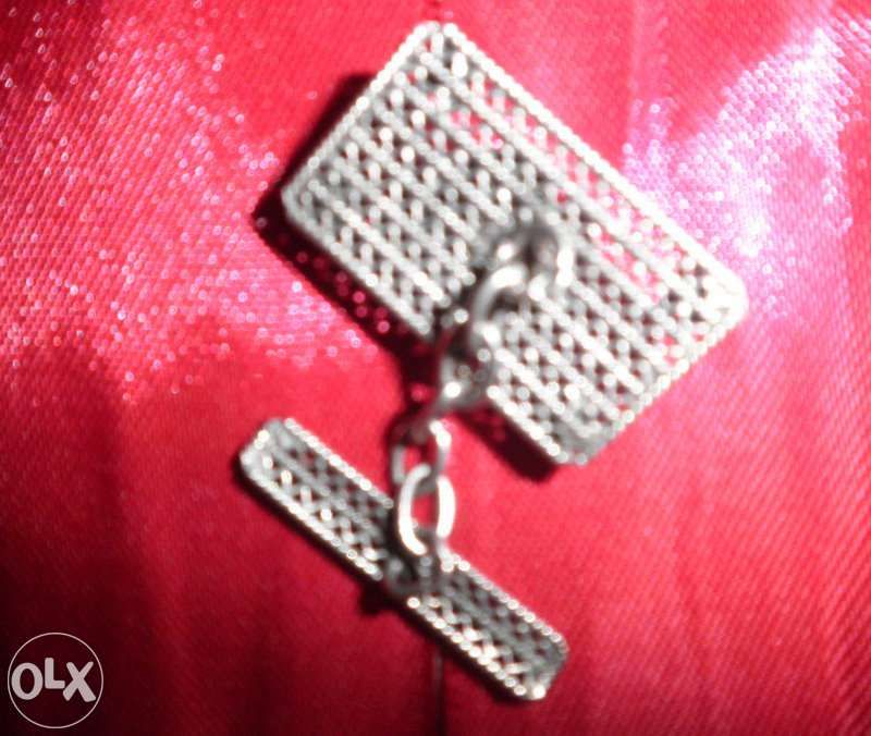 Botões de Punho em PRATA Vintage