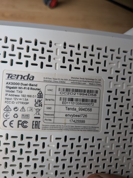 Router Tenda AX3000 Wi-Fi 6 – Stan idealny / 100% sprawny