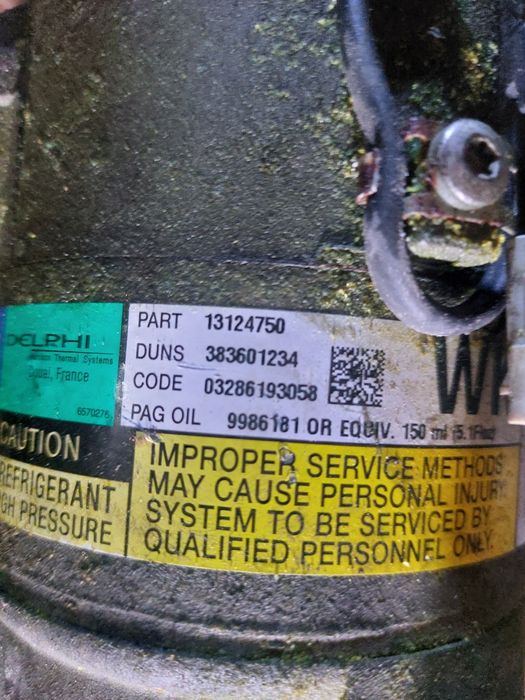 компресор кондиціонера opel zafira b 05-12, astra h 04-14 Meriva 1.6