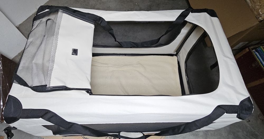 Transportadora portátil dobrável para cão grande