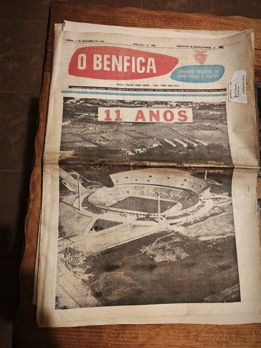 Soberba colecção do jornal O Benfica