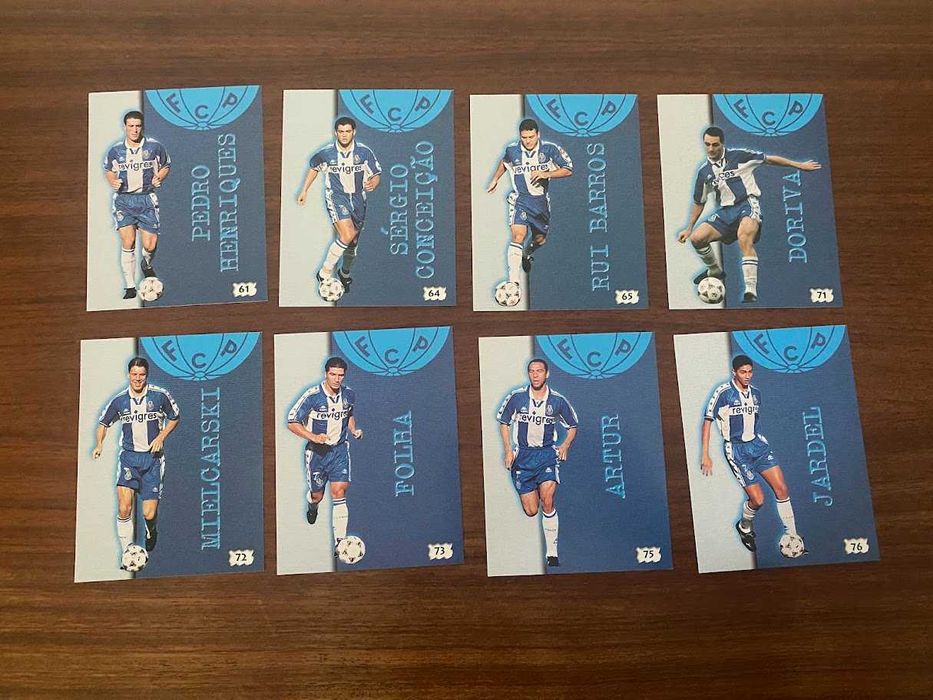 Cromos Panini do F. C. Porto Tetra Campeão 1998